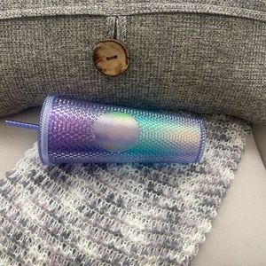 Starbucks Mermaid Studded Venti Ombre Purple Blue 2021 Tumbler NEW 24oz